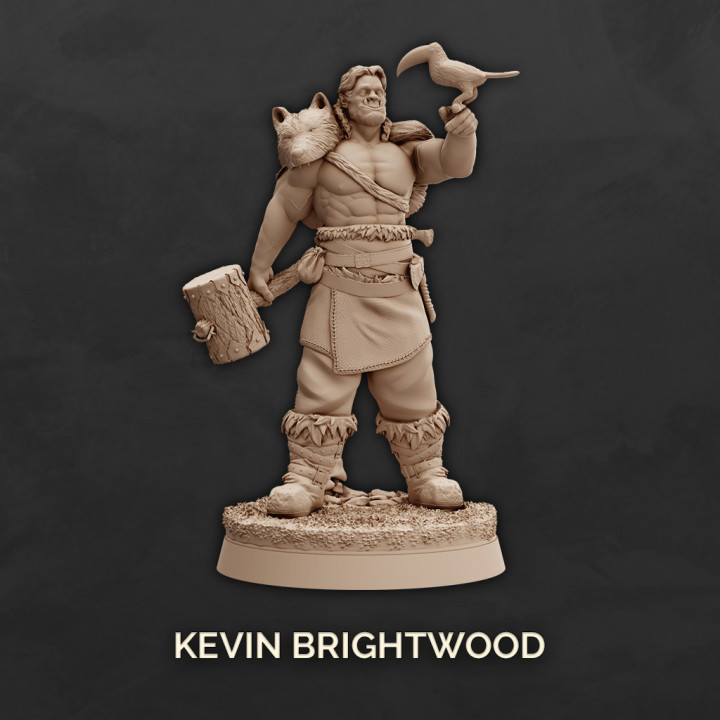 Kevin Bightwood - Half-orc Barbarian image