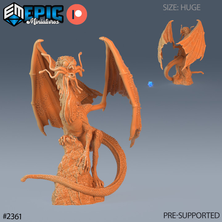 Jabberwock Dragon Set / Magical Drake / Legendary Beast / Winged Mountain Encounter image