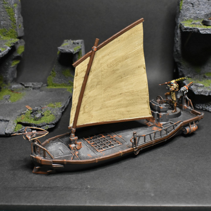 Scavenger Cutter - Postapocalyptic Pirate Ship image