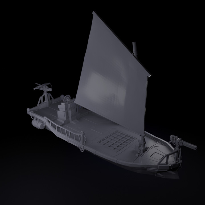 Scavenger Cutter - Postapocalyptic Pirate Ship image