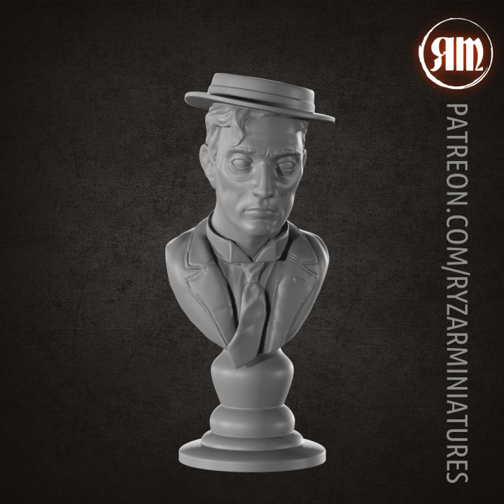 Buster Keaton bust
