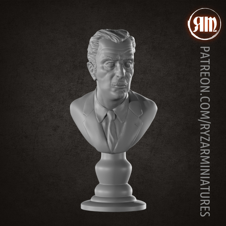 Vincent Price bust image