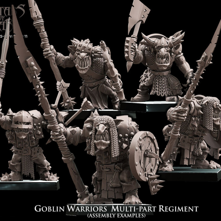 Goblin Warriors multi-part regiment image