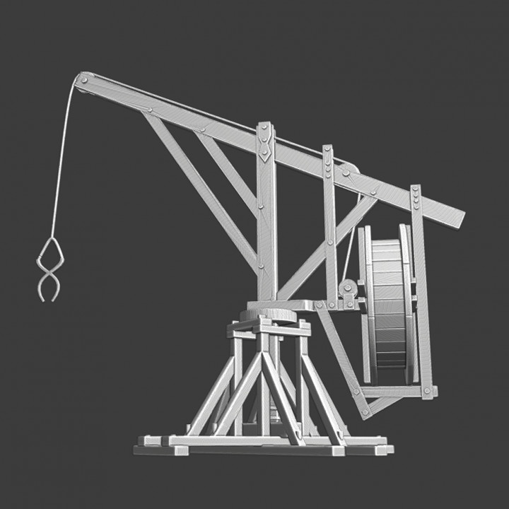 Medieval large crane image