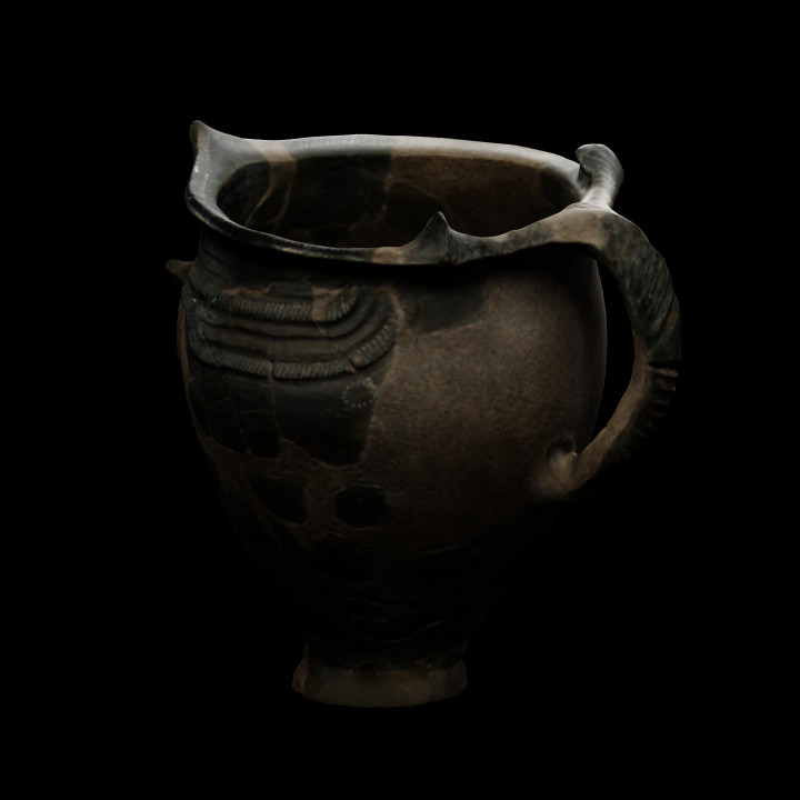 Pottery jug from the Final Bronze Age site (Luco-Meluno prehistoric culture) of Ciaslir del Monte Ozol (Trento, Italy) image