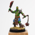 Orc Warrior 75mm pre-supported print image