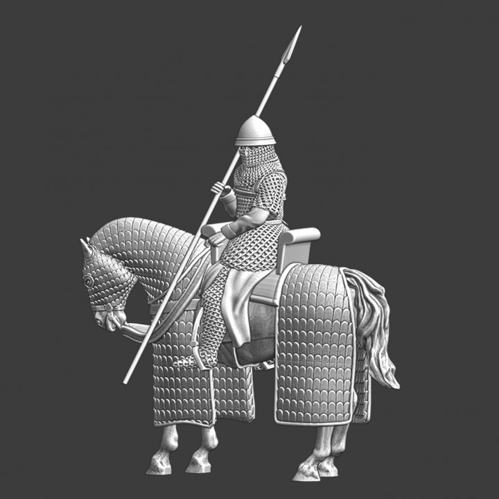 Medieval Byzantine Heavy Cavalry - resting