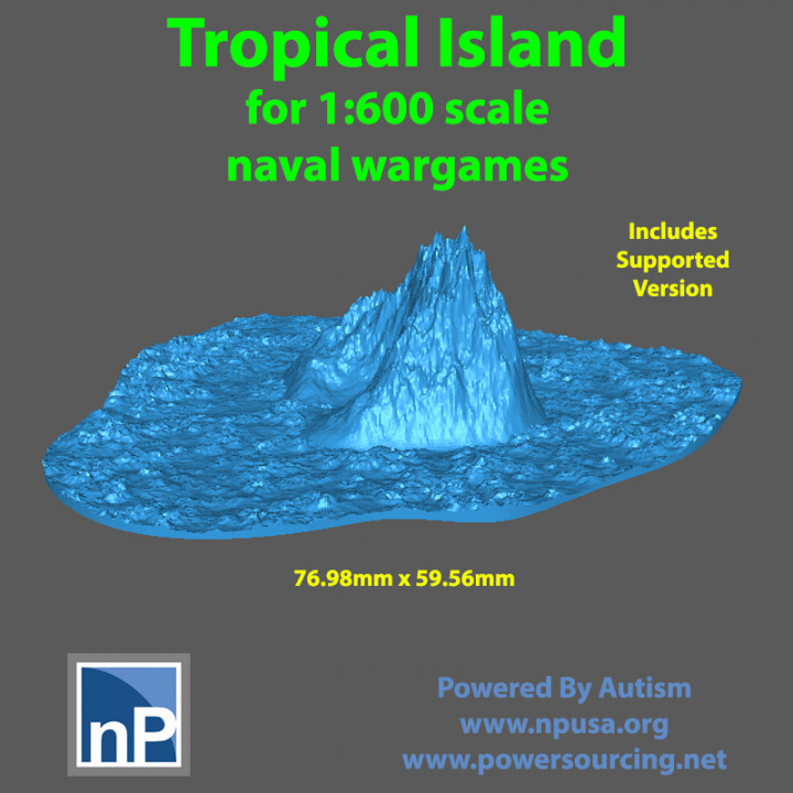 1/600 scale Tropical Island 01 image