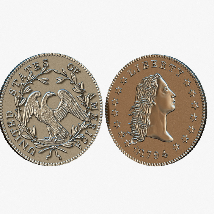 Dollar 1794 coin image