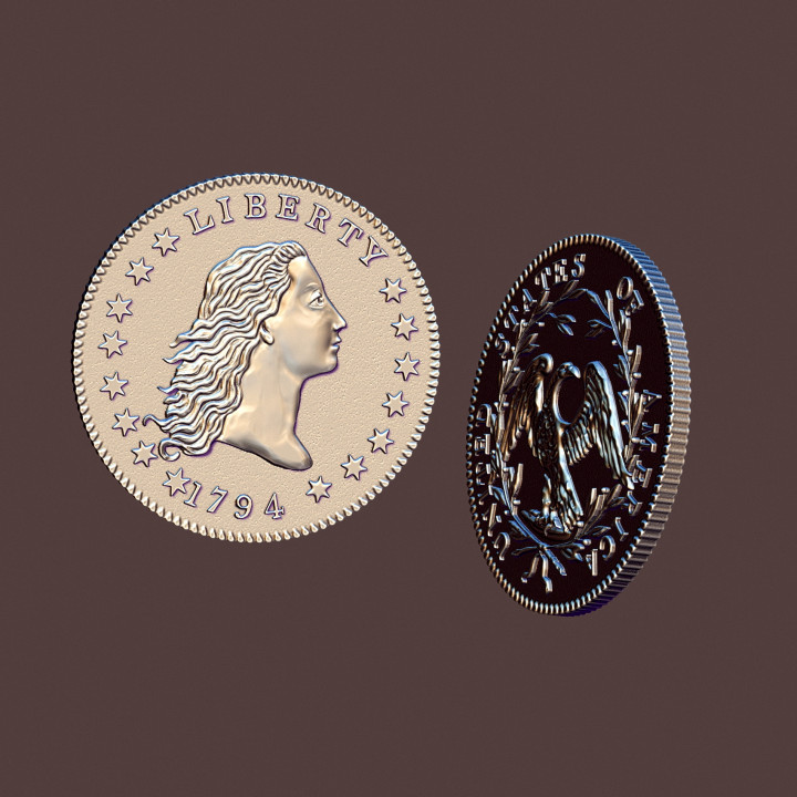 Dollar 1794 coin image