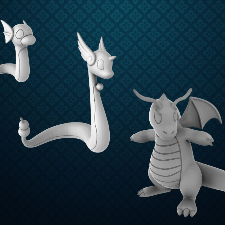 Dratini / Dragonair / Dragonite (Pokemon 35mm True Scale Series) image