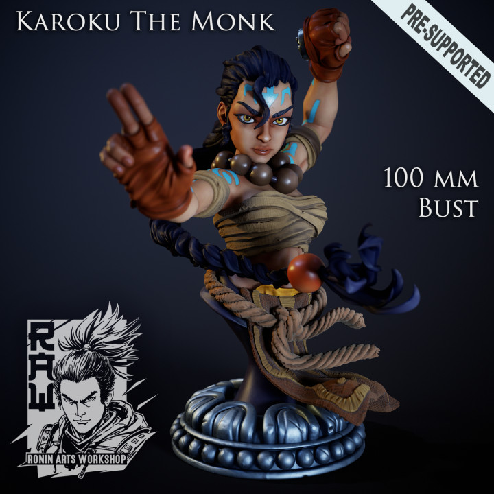 Karoku The Monk - Warrior Bust