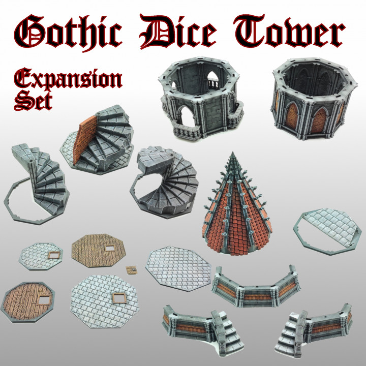 [Commercial License] Gothic Tower STL image