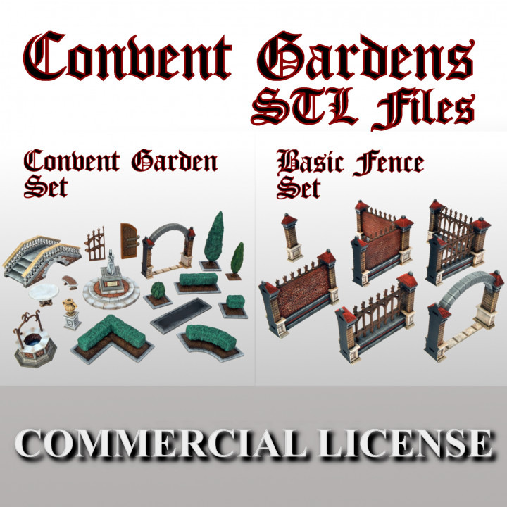 [Commercial License] Convent Gardens STL Files image