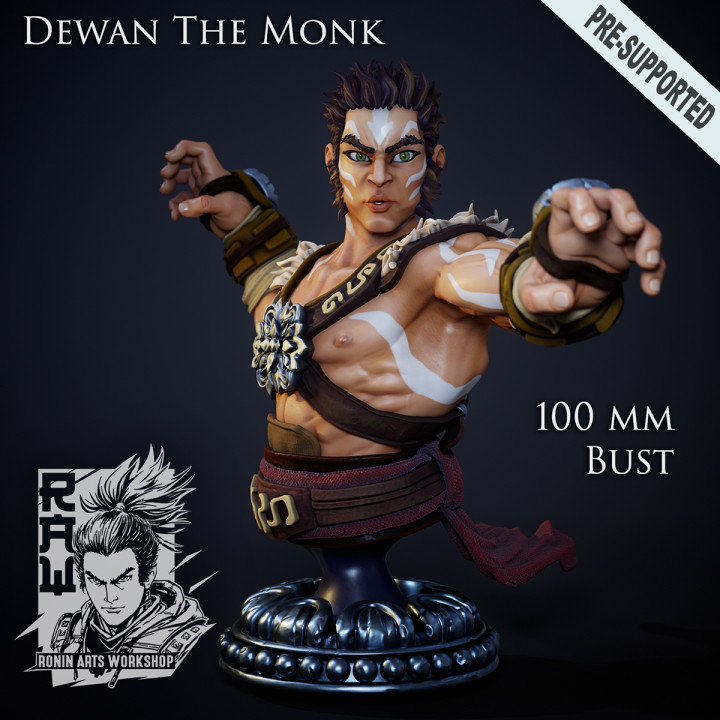 Dewan The Monk - Warrior Bust image