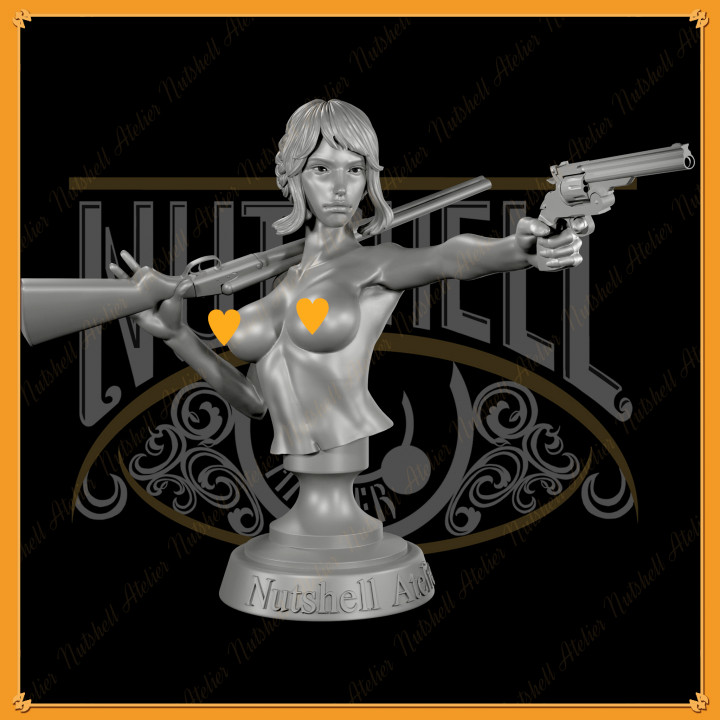 Nutshell Atelier - Gunslinger 01 - Bust (NSFW) image