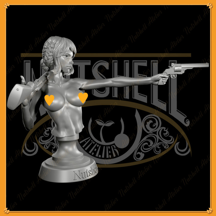 Nutshell Atelier - Gunslinger 01 - Bust (NSFW) image