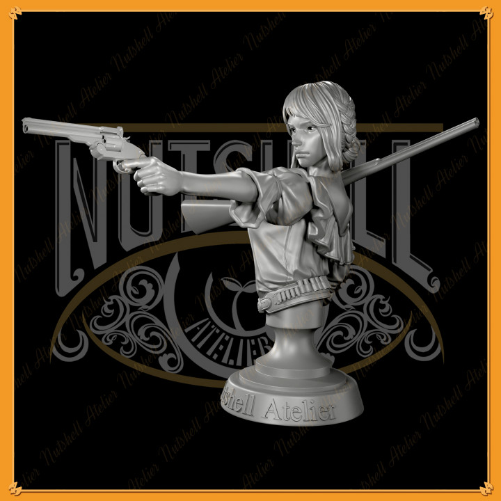 Nutshell Atelier - Gunslinger 01 - Bust (NSFW) image