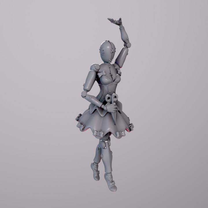 Mechanical balerina - two poses image