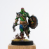 Orc warriors set 6 miniatures 32mm pre-supported print image