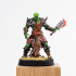 Orc warriors set 6 miniatures 32mm pre-supported print image
