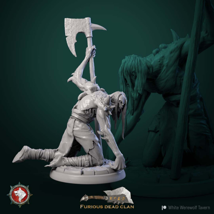 Corrupted orc 3 32 mm pre-supported
