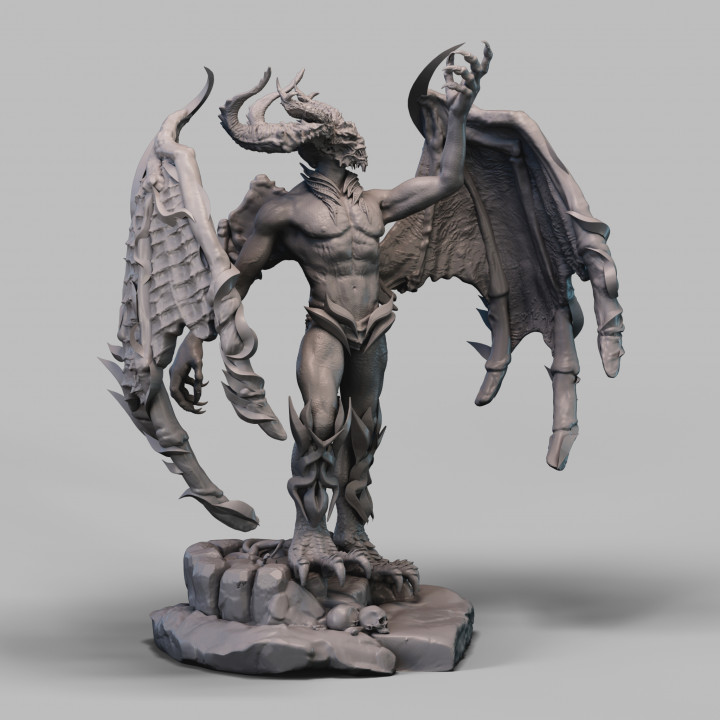 3D Printable Asmodeus the Archdevil by 2moronic miniatures