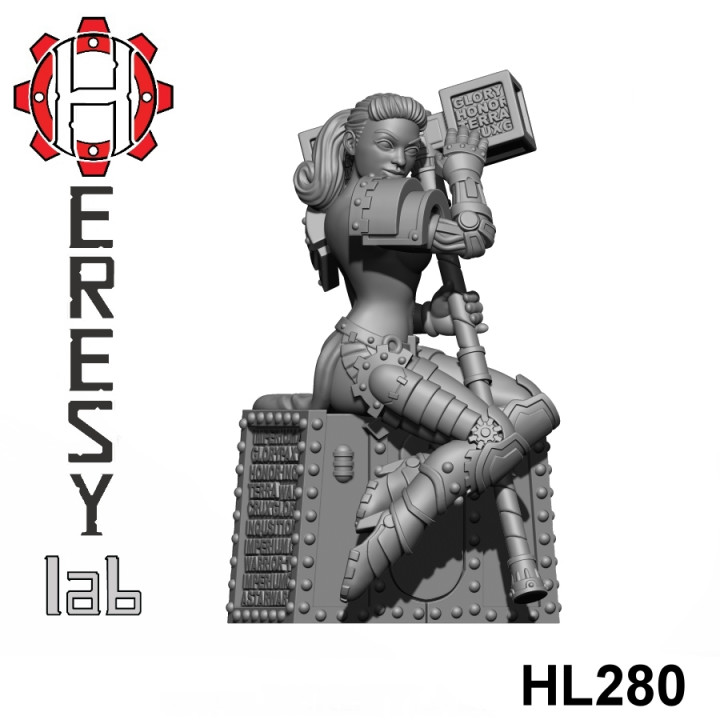 HL280 - Heresylab - SciFi Female PinUp Iron Guard Topless