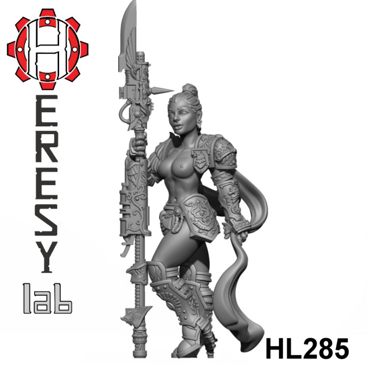 HL285 - Heresylab - SciFi Female PinUp Templar Custodes Topless