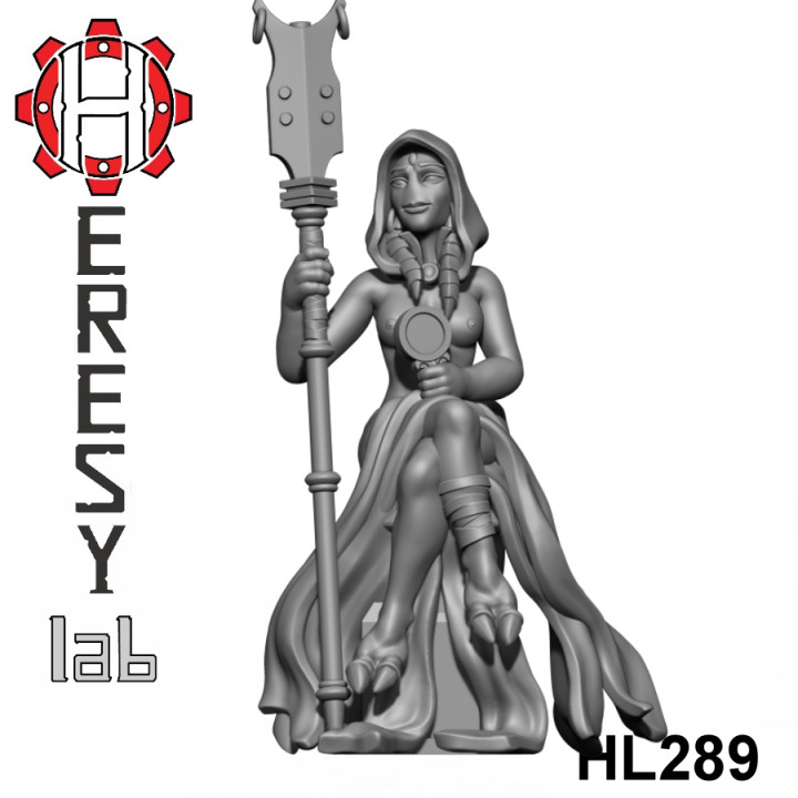 HL289 - Heresylab - SciFi Female PinUp Greater God Topless