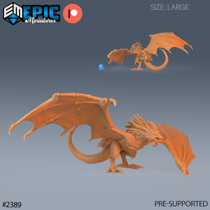 Cockatrice Classic Attacking / Huge Chicken Lizard Hybrid / Magical Bird Bat Beast