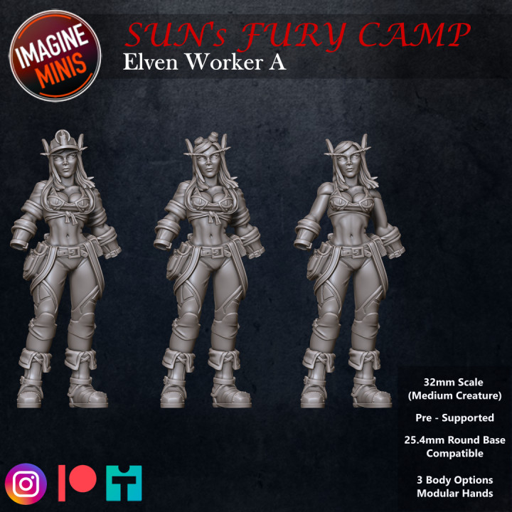 Sun's Fury Camp - Elven Worker A image