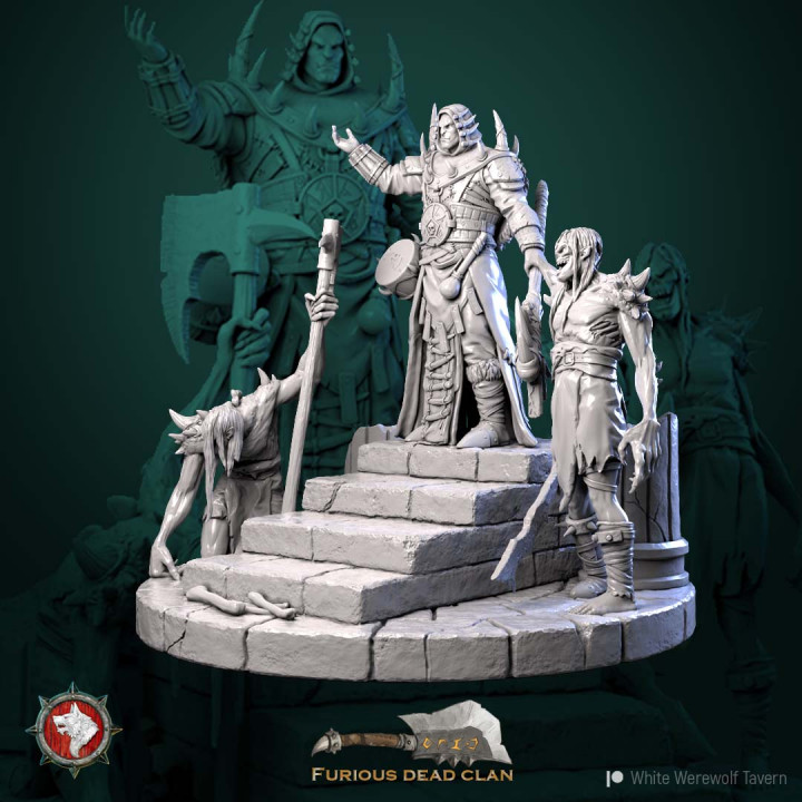 Urgaz the Intimidator diorama pre-supported