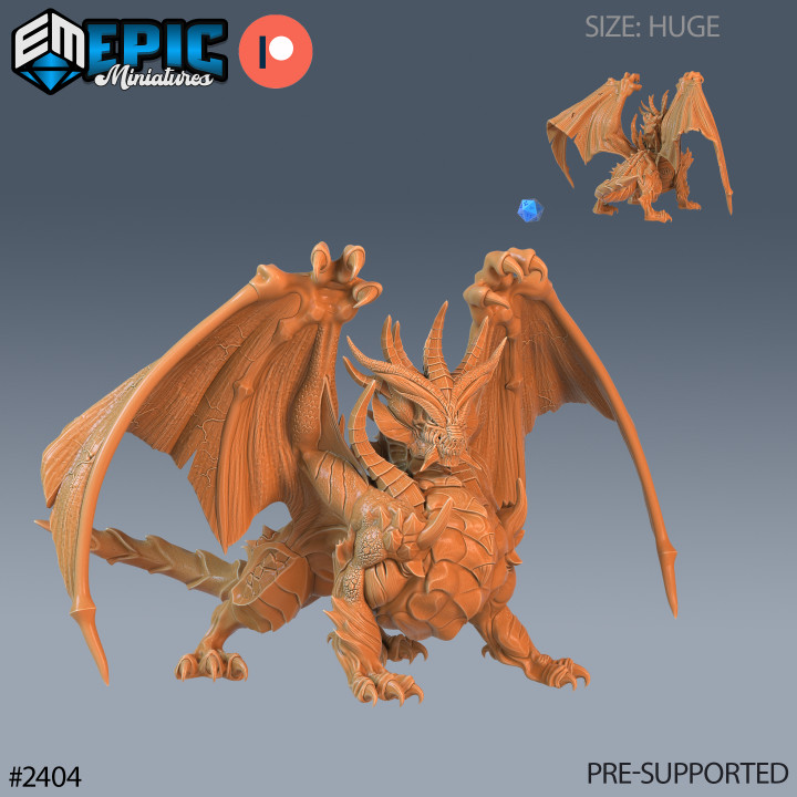 Gray Dragon / Legendary Drake / Winged Mountain Encounter / Magical Beast