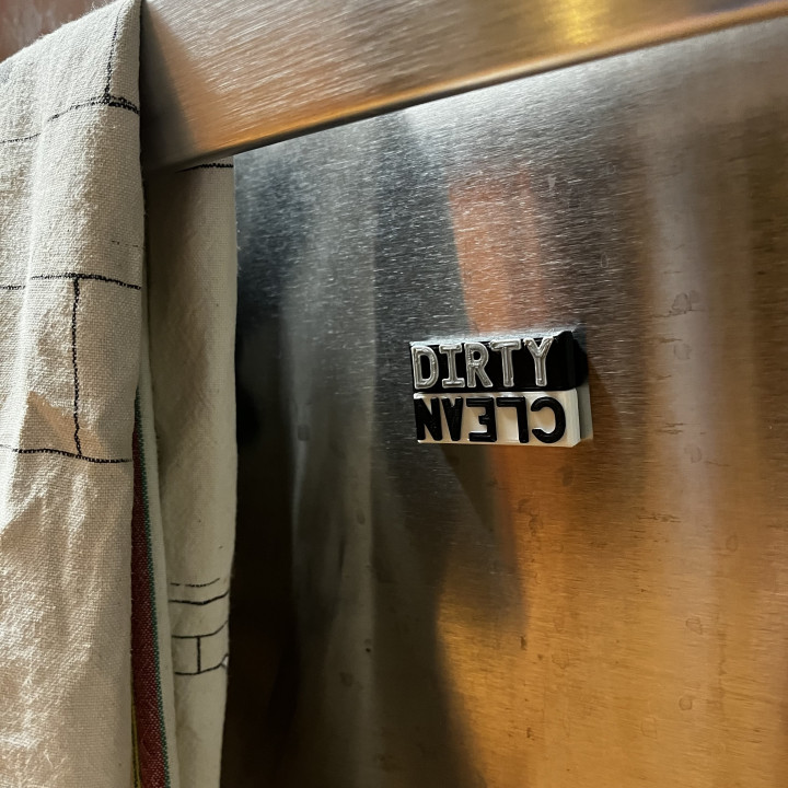 Dirty/Clean Dishwasher Magnet image