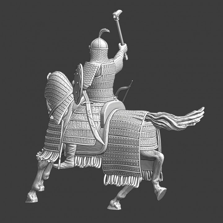 Mounted medieval Mongol General image