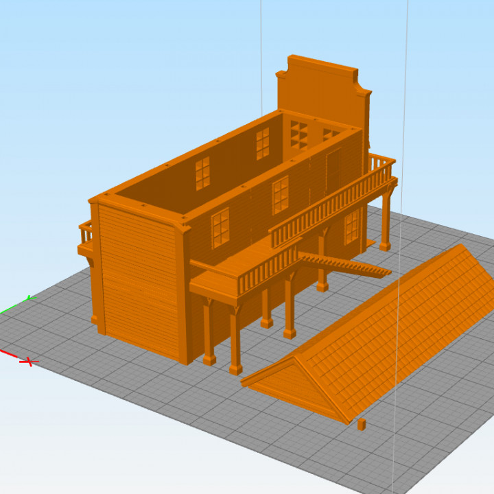 Wild West house with stair 4 - Six Gun Sound Desperado Old Chronicles Gunfight Gutshot Blackwater Gulch