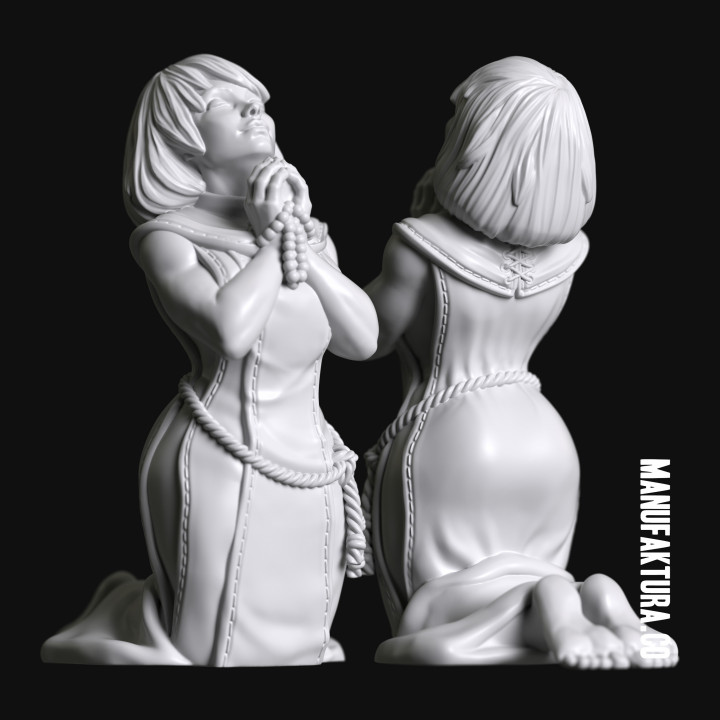 Devotion Series 04a – Kneeling Gene-enhanced Female Battle Sister Praying image