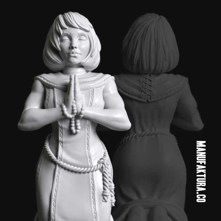 Devotion Series 05a – Kneeling Gene-enhanced Female Battle Sister Praying image