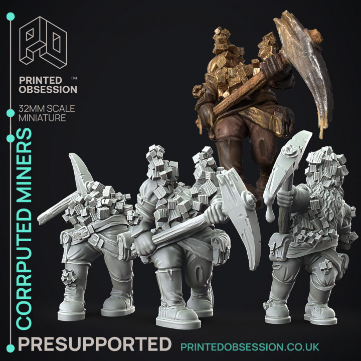 Flesh of Gold - 11 model Pack - PRESUPPROTED - 32mm scale image