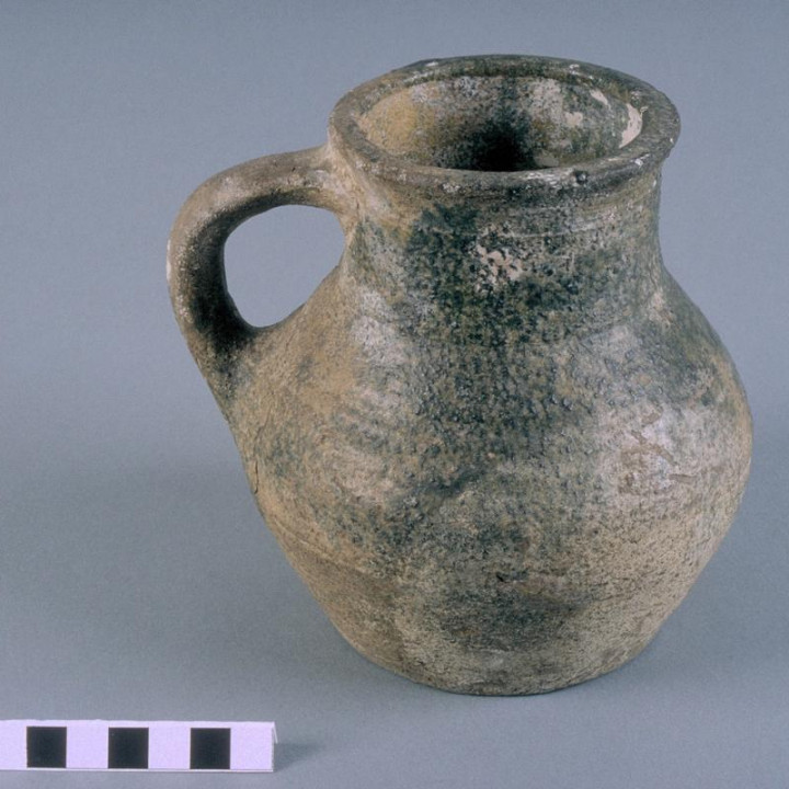 Partially Glazed Jug