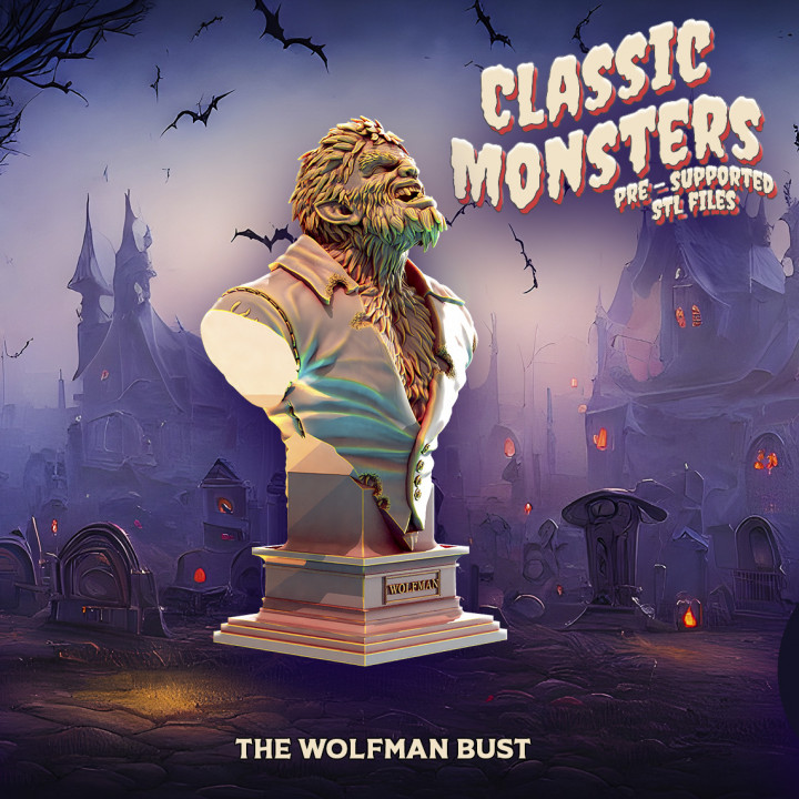 The Wolfman bust image