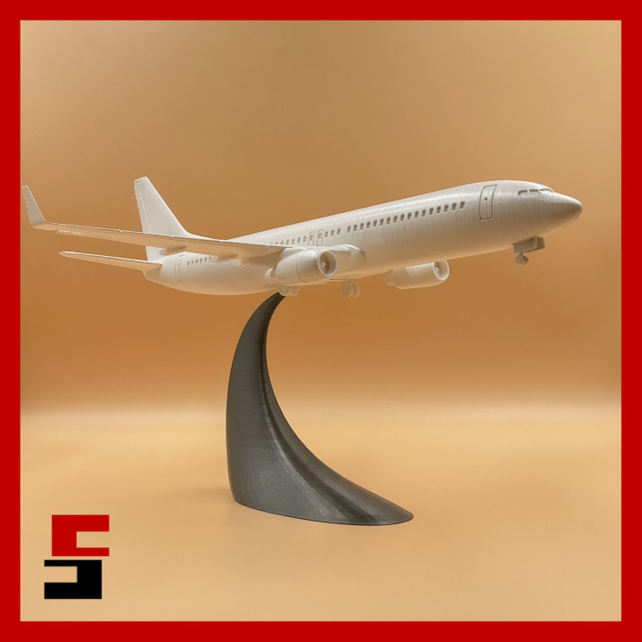 3D Printable Airplane Boeing 737 800 by sliceables