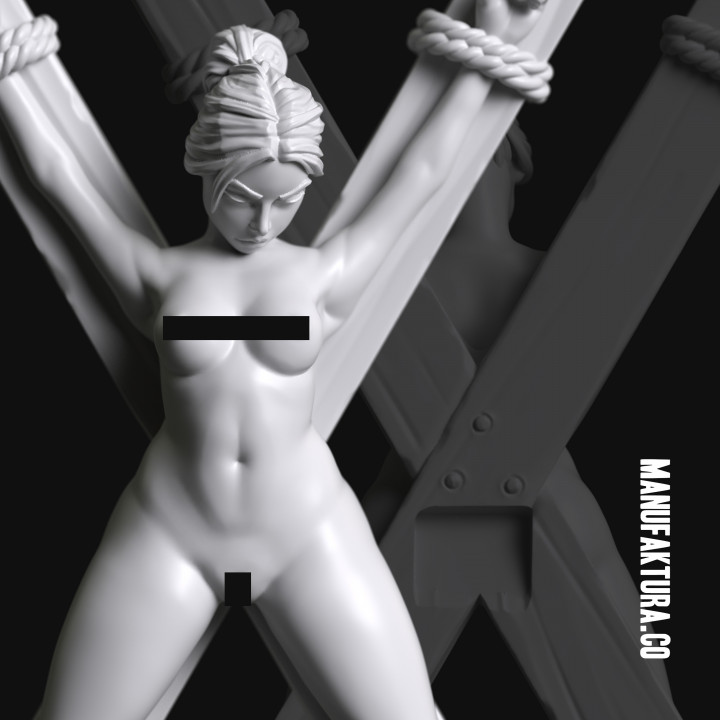 Sub Series 51 – Naked & Crucified Female Prisoner Slave