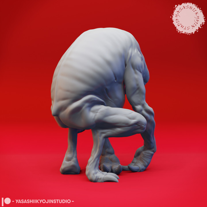 Crouching Ettercap - Tabletop Miniature (Pre-Supported)