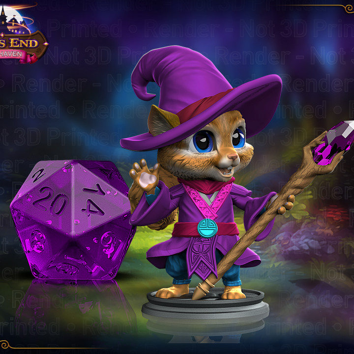 Pop the Chipmunk Wizard - Pre-supported image