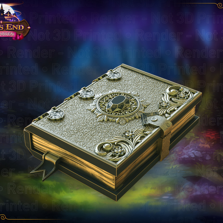 Wizard's Magic Tome Spell Card Holder - SUPPORT FREE! image