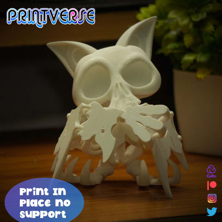 Flexy Print In Place Skeletal Bat image