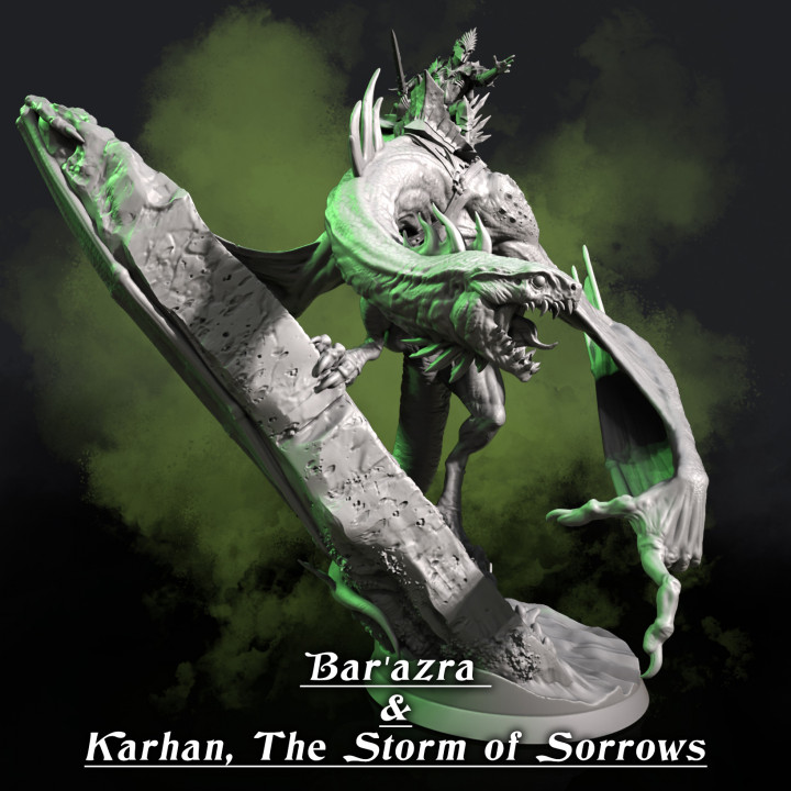 Bar'azra with mounted Karhan, The Storm of Sorrow image