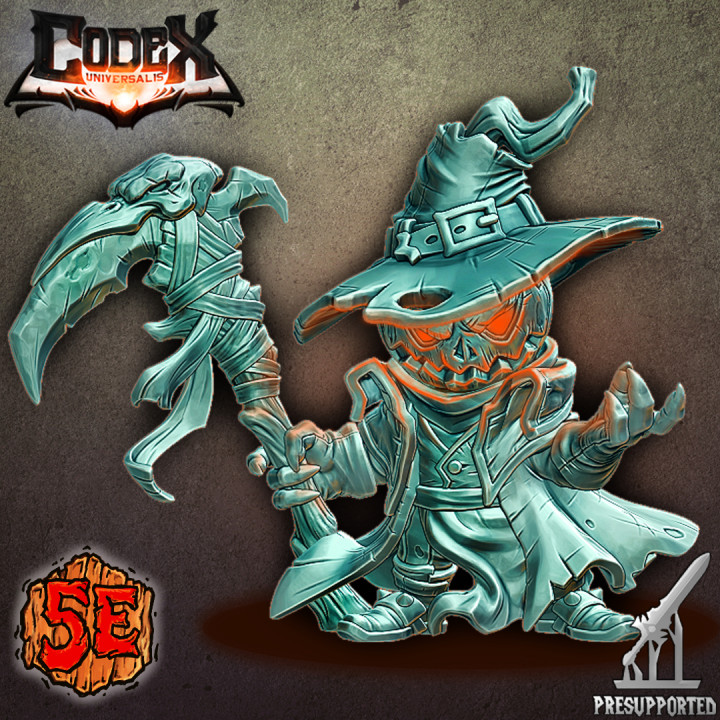 3D Printable Tricky Pumpkin Demon by Codex Universalis